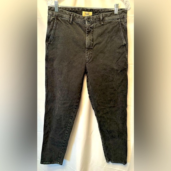 Baldwin Men's Washed Black Westline Mid Rise Denim Jeans Size 32x26 Made In USA - Picture 1 of 9